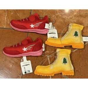 WONDERSHOP TARGET 2023 CONSTRUCTION BOOTS TENNIS SHOES FELT ORNAMENTS LOT 4 NEW
